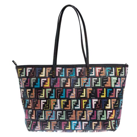 fendi zucca roll tote multicolor palazzo|Fendi ZUCCA ROLL BAG .